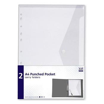 Pack of 20 A4 Punched Pocket Carry Folders