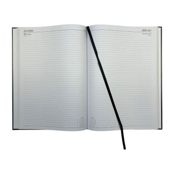 Janrax 2026 A4 Day Per Page Black Desk Diary