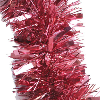 2m Christmas Chunky Tinsel - Blush Pink