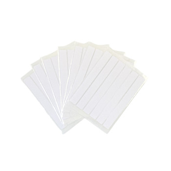 Pack of 48 White 12x102mm Rectangular Labels - Adhesive Stickers Pack of 48 White 12x102mm Rectangular Labels - Adhesive Stickers