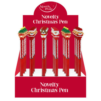 Pack of 18 Clairefontaine Glitter Christmas Novelty Pens