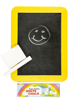 Pack of 12 Blackboards With Chalk & Sponge Pack of 12 Blackboards With Chalk & Sponge