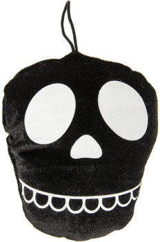 Single Halloween Skull Face Super Soft Plush 17 x 14cm