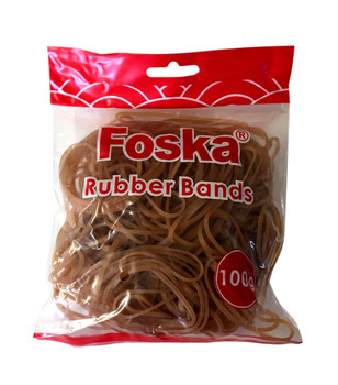 1kg Natural Colour Rubber Bands in Resealable Bag