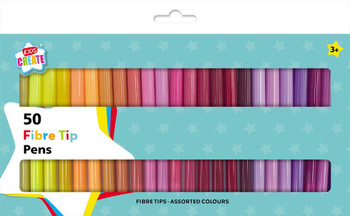 12 Packs of 50 Kids Create Fibre Tip Pens 12 Packs of 50 Kids Create Fibre Tip Pens