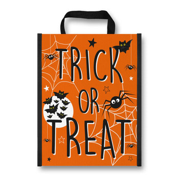 Pack of 12 Halloween Trick or Treat PP Woven Treat Bags