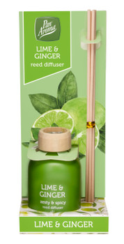 Pack of 3 Pan Aroma Lime & Ginger Reed Diffusers 50ml Pack of 3 Pan Aroma Lime & Ginger Reed Diffusers 50ml