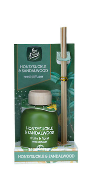 Pack of 3 Pan Aroma Honeysuckle & Sandalwood Reed Diffusers 50ml Pack of 3 Pan Aroma Honeysuckle & Sandalwood Reed Diffusers 50ml