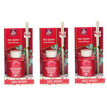 Pack of 3 Pan Aroma Red Berry Reed Diffusers 50ml Pack of 3 Pan Aroma Red Berry Reed Diffusers 50ml