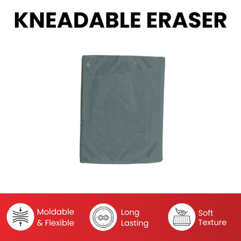 Pack of 24 Kneadable Erasers 45 x 35 x 10mm – Reusable Mouldable Rubber for Artists and Sketching Pack of 24 Kneadable Erasers 45 x 35 x 10mm – Reusable Mouldable Rubber for Artists and Sketching