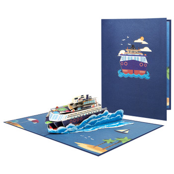 Ocean Escape 3D Cruise Ship Pop Up Card