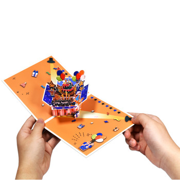 A Day Worth Celebrating! Celebration Burst 3D Pop Up Greeting Card