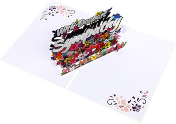 “With Deepest Sympathy” Condolence 3D Pop Up Greeting Card