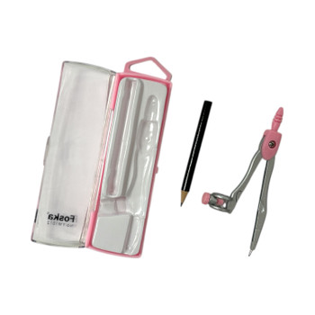 Pink Compass Divider with Pencil