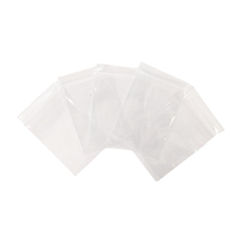 Pack of 100 Clear Grip-Sealing Zip Bags 28x40cm 0.08mm PE Food-Grade Poly Bags