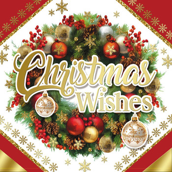 Pack of 10 Festive Wreath Christmas Boxed Cards - Holiday Greeting Cards, 2 Designs with Envelopes
