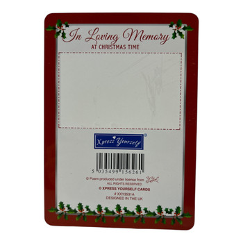 In Loving Memory of a Dear Grandad Christmas Graveside Keepsake Card