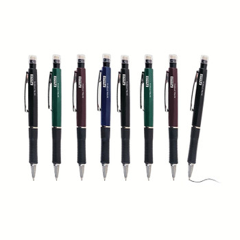Pack of 8 0.7mm Pen Style Mechanical Pencils With Eraser