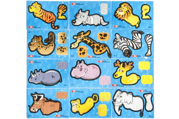 Pack of 48 Animal Shape 3D Puzzles