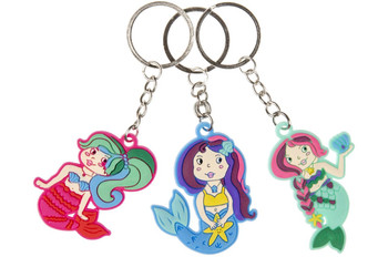 Pack of 12 Mermaid Design Keychains