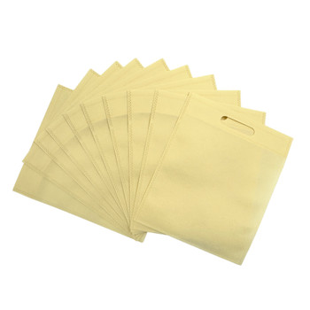 Pack of 25 Ivory Coloured 30x25cm Non-Woven Patch Handle Bags