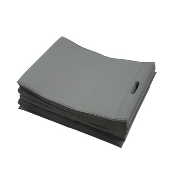 Pack of 25 Grey Coloured 50x40cm Non-Woven Patch Handle Bags