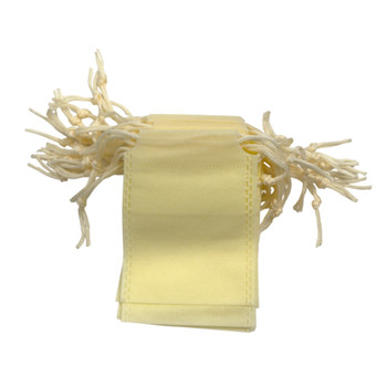 Pack of 25 Ivory Coloured 12x9cm Non-Woven Drawstring Bags