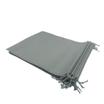 Pack of 25 Grey Coloured 32x22cm Non-Woven Drawstring Bags