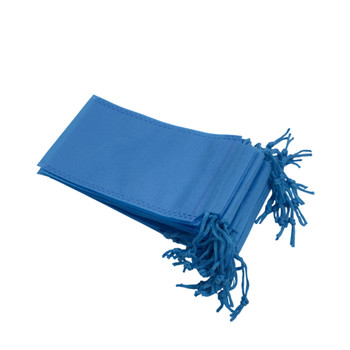 Pack of 25 Light Blue Coloured 48x39cm Non-Woven Drawstring Bags