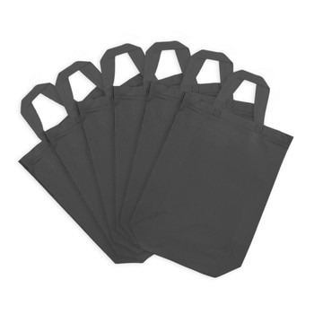 Pack of 25 Grey Coloured 30x38x10cm Non-Woven Bags with Handle