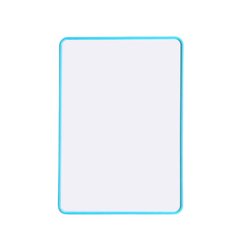 A4 Double Sided Magnetic Erasable MDF Plain Whiteboard With Blue Border