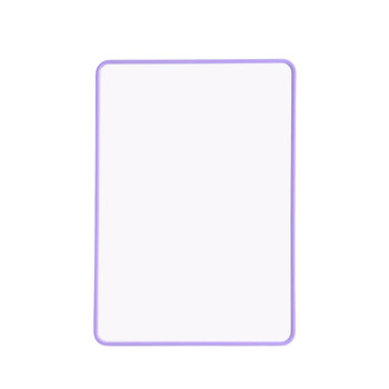 A4 Double Sided Magnetic Erasable MDF Plain Whiteboard With Purple Border