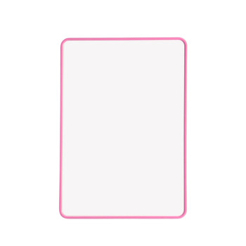 A4 Double Sided Magnetic Erasable MDF Plain Whiteboard With Pink Border