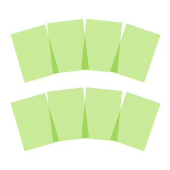 Pack of 8 A5 Plain Light Green Dyslexia Overlay Reading Sheets – PET Material, Rounded Corners
