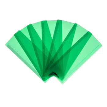 Pack of 8 Green 191x70mm Dyslexia Overlay Reading Rulers – PET Material, Rounded Corners