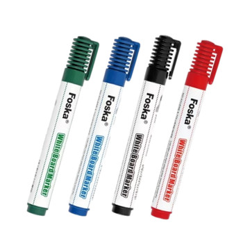 Pack of 4 Assorted Whiteboard Marker Pens - Bullet Point
