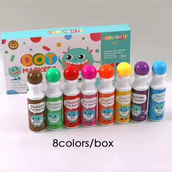 Pack of 8 Washable Dot Markers