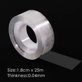 Pack of 3 Strong Adhesive Transparent Tapes 1.8cm x 25m