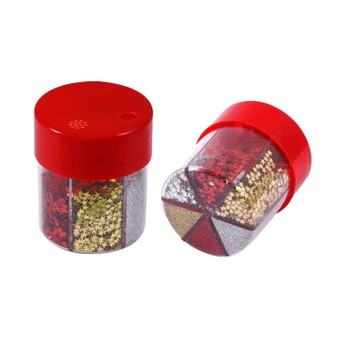 Pack of 6 Colors DIY Decoration Metallic Star Glitters