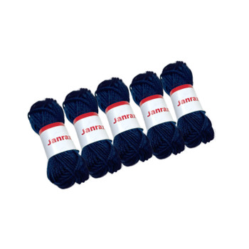 Pack of 5 Navy Blue Acrylic Yarn Rolls – 10g each, 4 Strand 8 Ply Knitting Wool