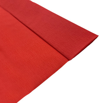 Red Crepe Paper Sheet 50cm x 2m 17GSM 35% Stretch Craft Paper