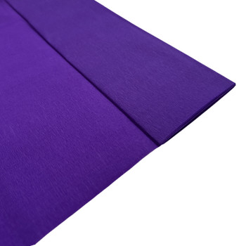 Purple Crepe Paper Sheet 50cm x 2m 17GSM 35% Stretch Craft Paper