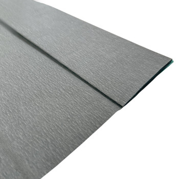 Grey Crepe Paper Sheet 50cm x 2m 17GSM 35% Stretch Craft Paper