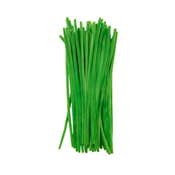 Pack of 50 Light Green Coloured Pipe Cleaners 30cm x 6mm Craft Chenille Stems