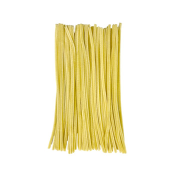 Pack of 50 Cream Yellow Coloured Pipe Cleaners 30cm x 6mm Craft Chenille Stems
