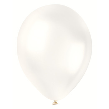 Pack of 50 Pearl White Premium 12" Latex Balloons