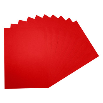 Pack of 20 A2 Bristol Board Red Colored Craft Papers 230gsm