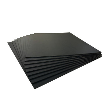 Pack of 10 A1 5mm Black Foam Boards with Core – 594 x 841mm