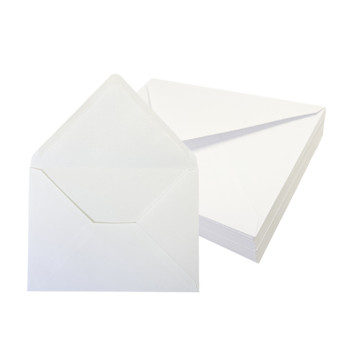 Pack of 50 White 100gsm 137x197mm Gummed Envelopes