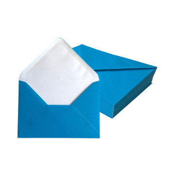 Pack of 50 Vivid Lagoon Blue 114x162mm Gummed Envelopes